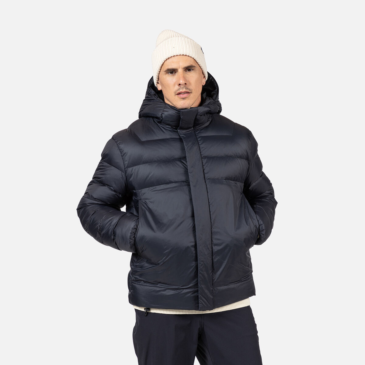 Men's Aretu Down Hoodie Black