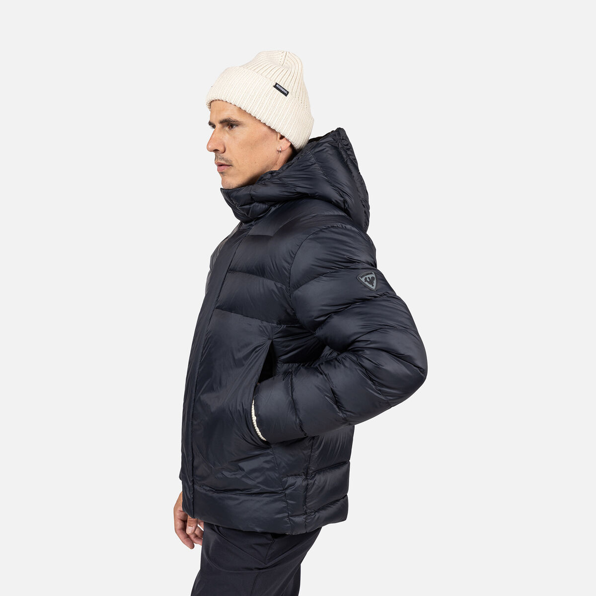 Men's Aretu Down Hoodie Black