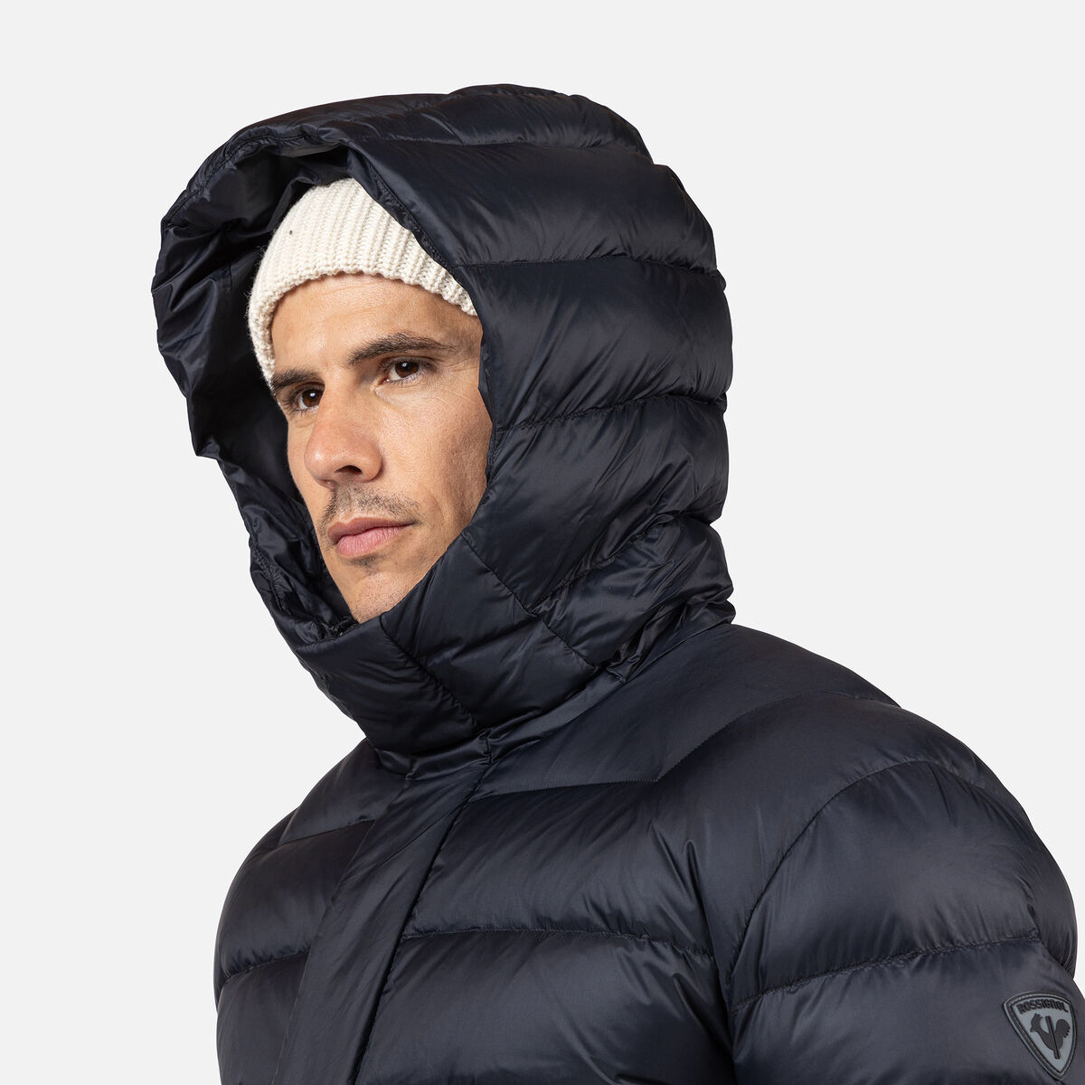 Men's Aretu Down Hoodie Black