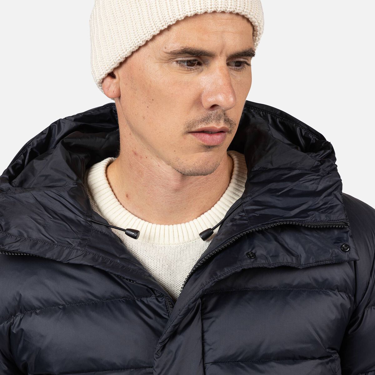 Men's Aretu Down Hoodie Black