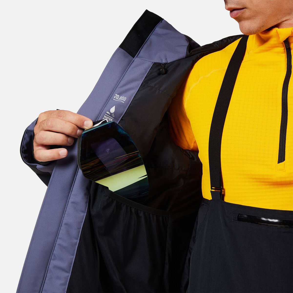 Men's Rochrun Insulated Back-Logo Ski Jacket True Night Blue 12 Men's Rochrun Insulated Back-Logo Ski Jacket True Night Blue