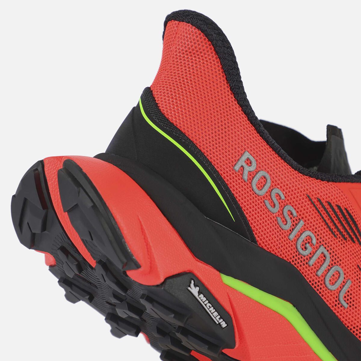 Men's Vezor Trail Running Shoes Neon Red