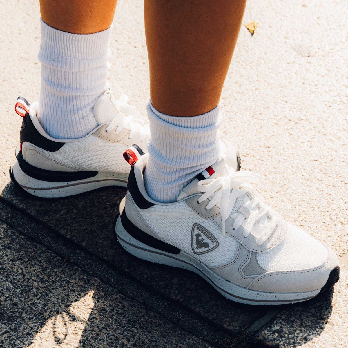 Men's Heritage Retro Sneakers White Asparagus