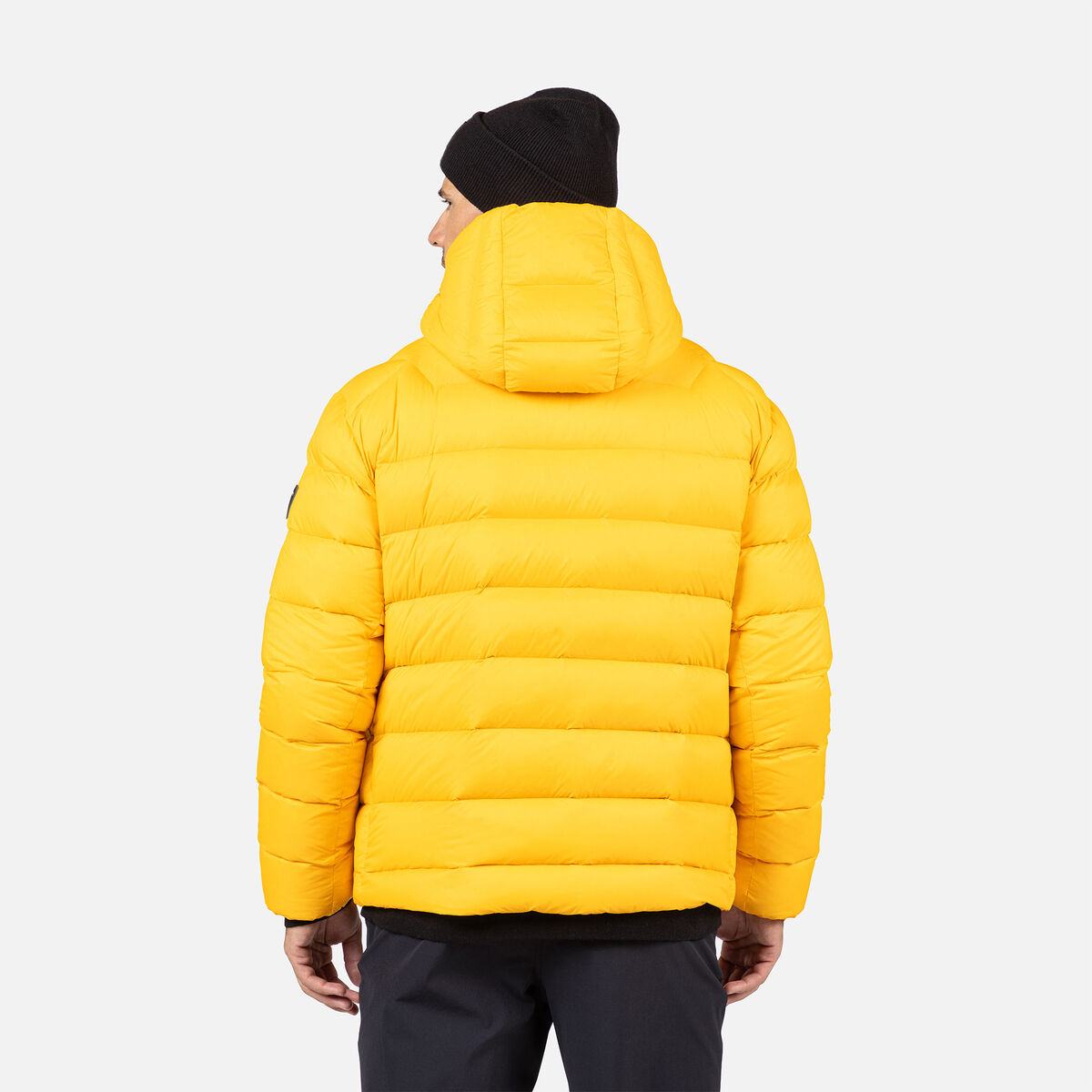 Men's Aretu Down Hoodie Saffron Ylw