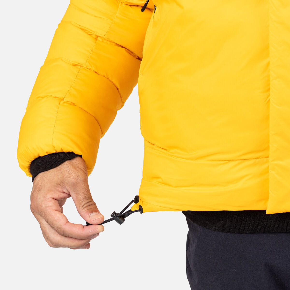 Men's Aretu Down Hoodie Saffron Ylw