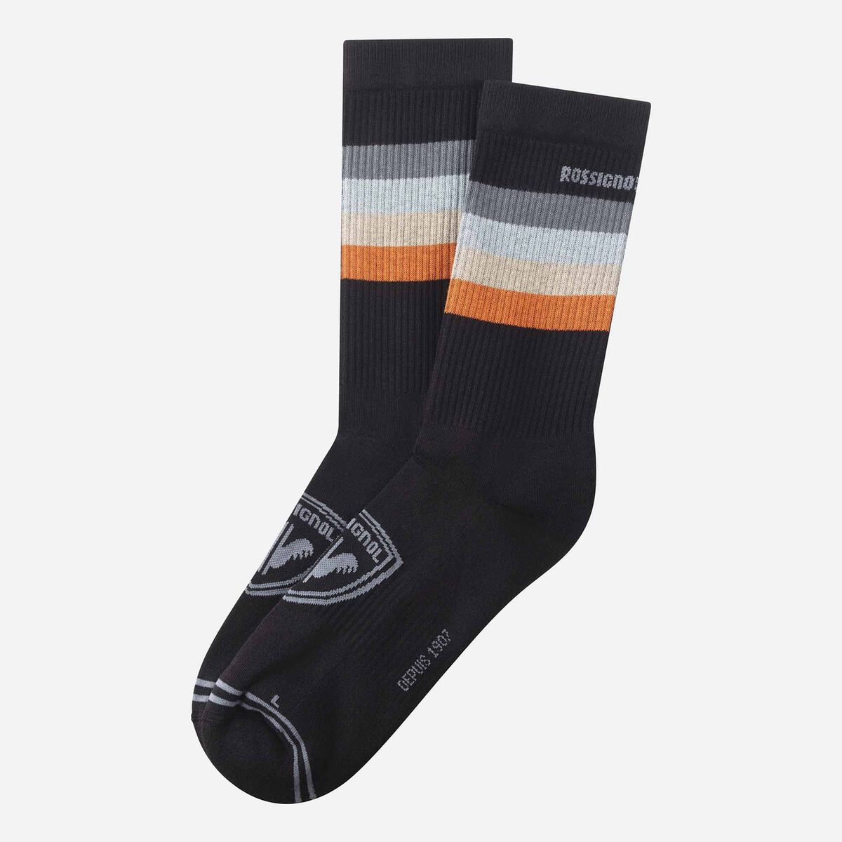 Unisex Waterfall Socks Black