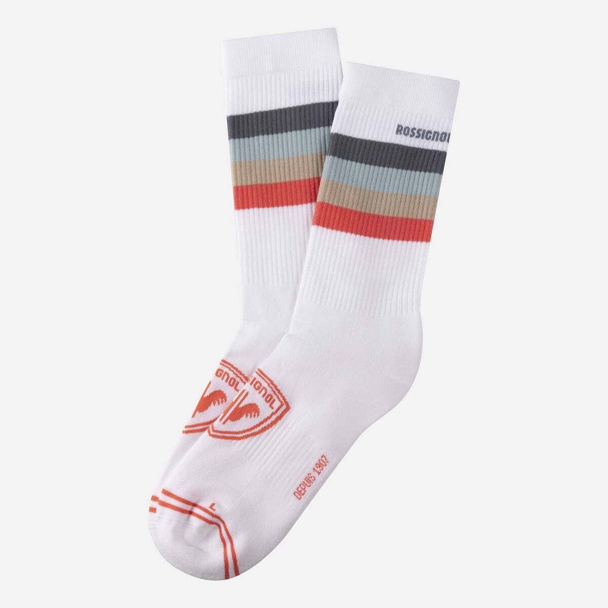 Unisex Waterfall Socks White