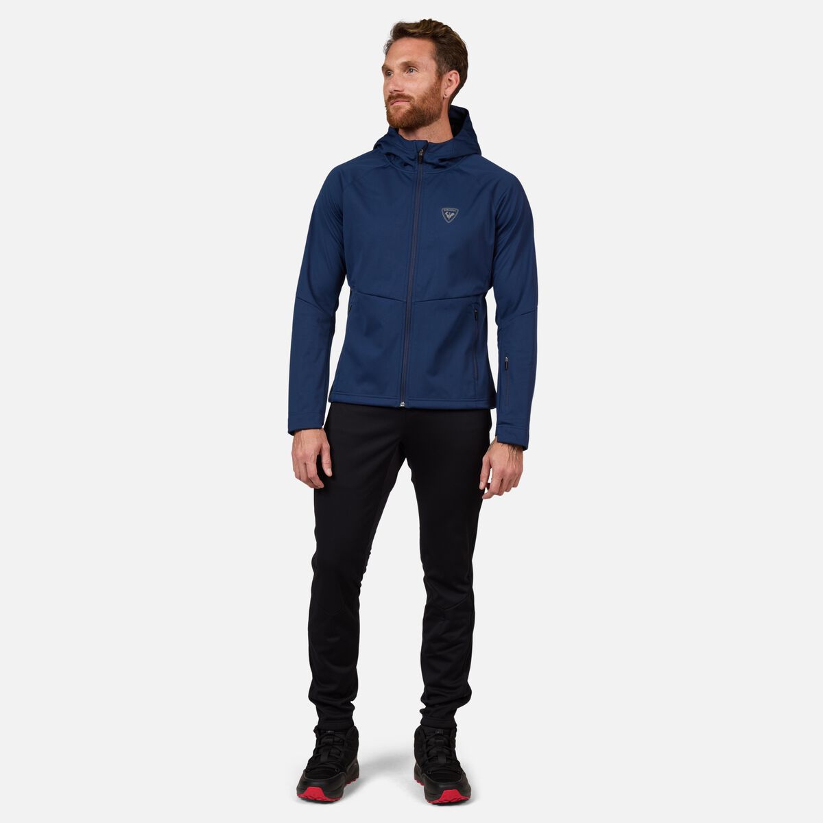 Men's Genetys Hooded Soft Shell Jacket Dark Navy