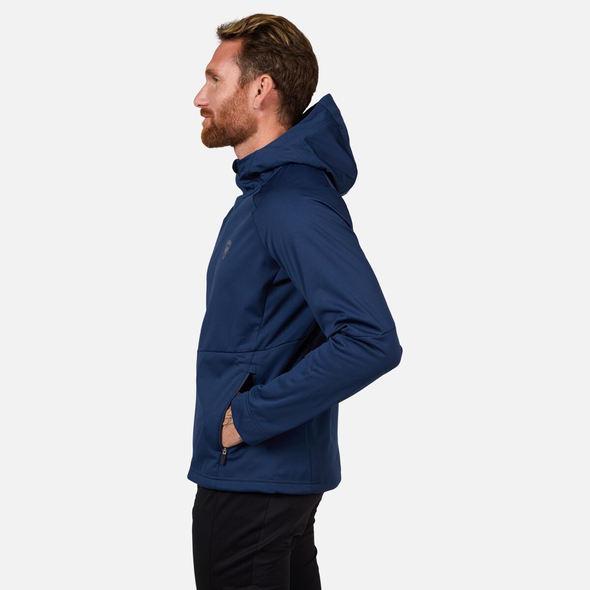 Men's Genetys Hooded Soft Shell Jacket Dark Navy