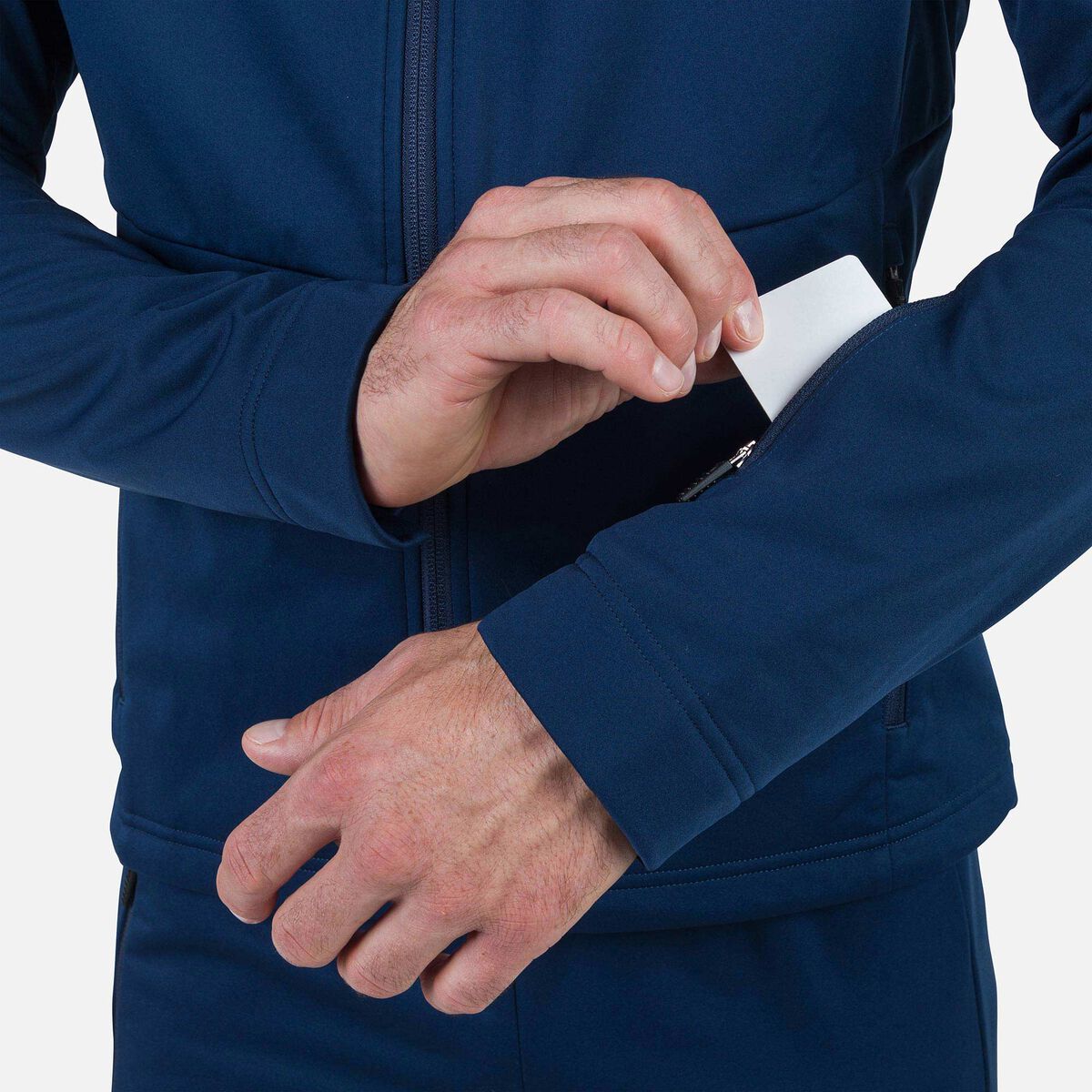 Men's Genetys Hooded Soft Shell Jacket Dark Navy