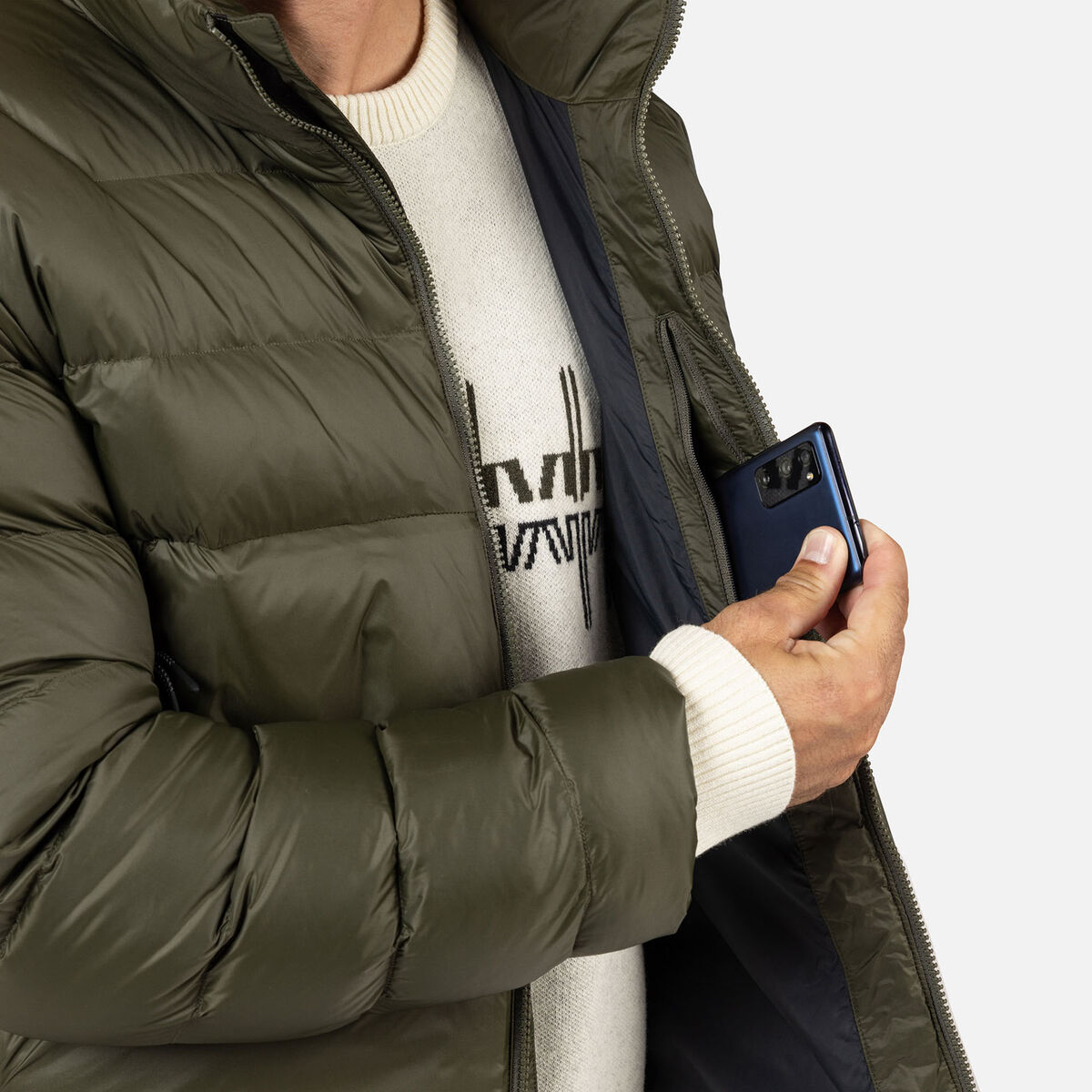 Men's Aretu Down Jacket Olive Shadow