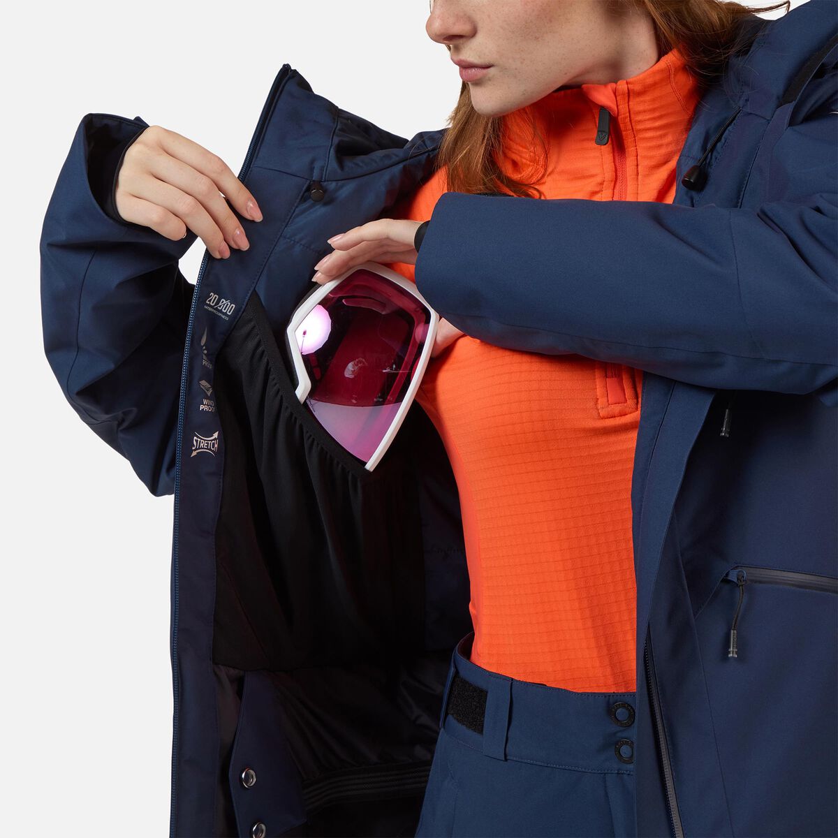 Women's Rochrun Insulated Ski Jacket Dark Navy