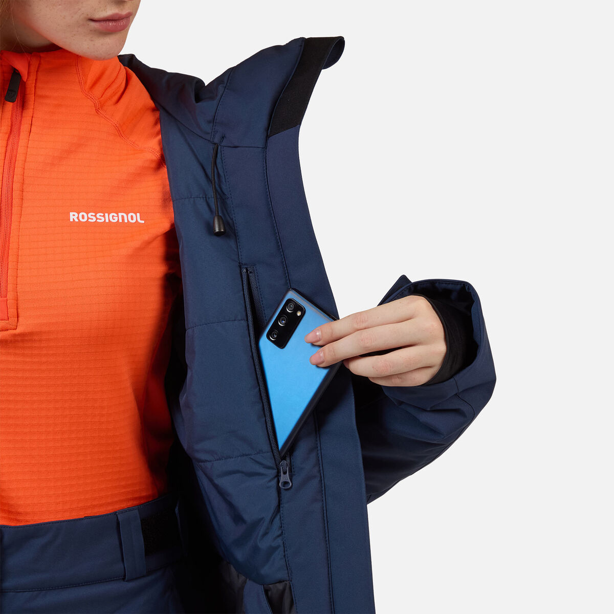 Women's Rochrun Insulated Ski Jacket Dark Navy