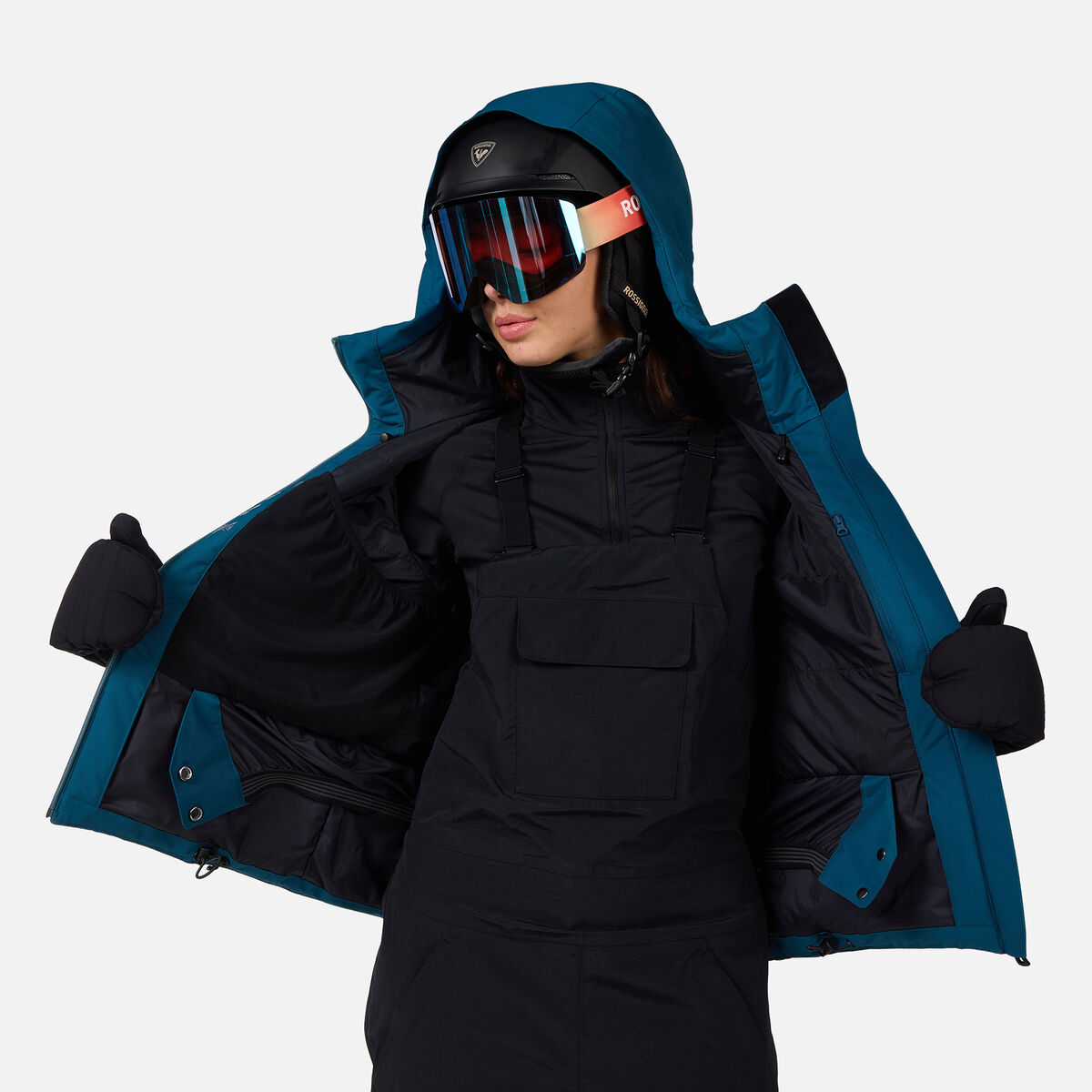 Women's Rochrun Insulated Ski Jacket Deep Lake