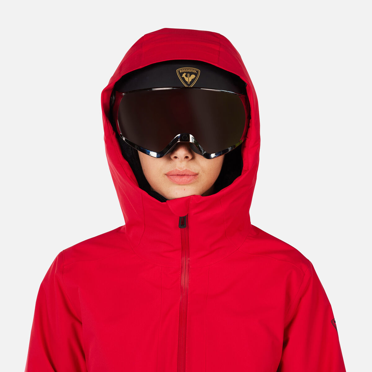 Women's Rochrun Insulated Back-Logo Ski Jacket Ruby Red