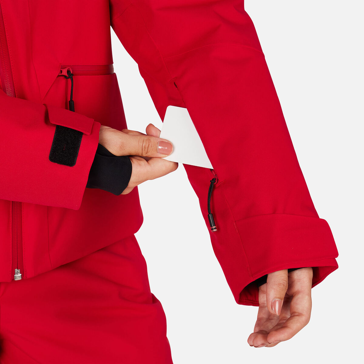 Women's Rochrun Insulated Back-Logo Ski Jacket Ruby Red