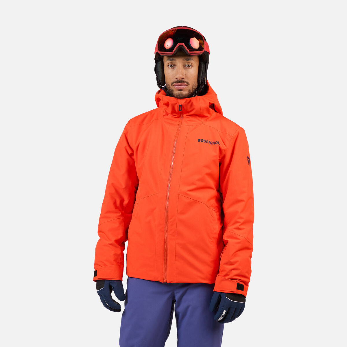 Men's Rochrun Insulated Back-Logo Ski Jacket Golden Gate