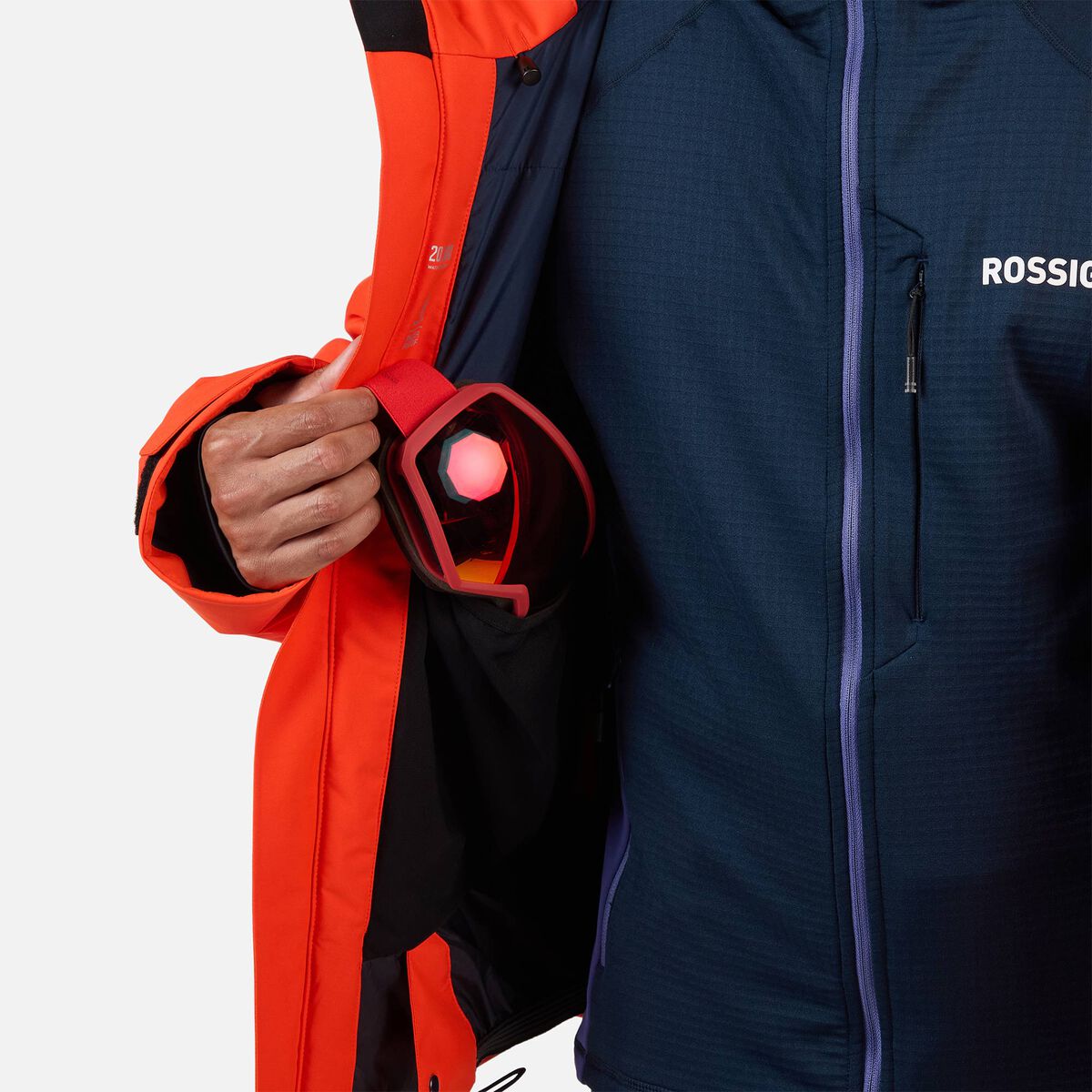Men's Rochrun Insulated Back-Logo Ski Jacket Golden Gate