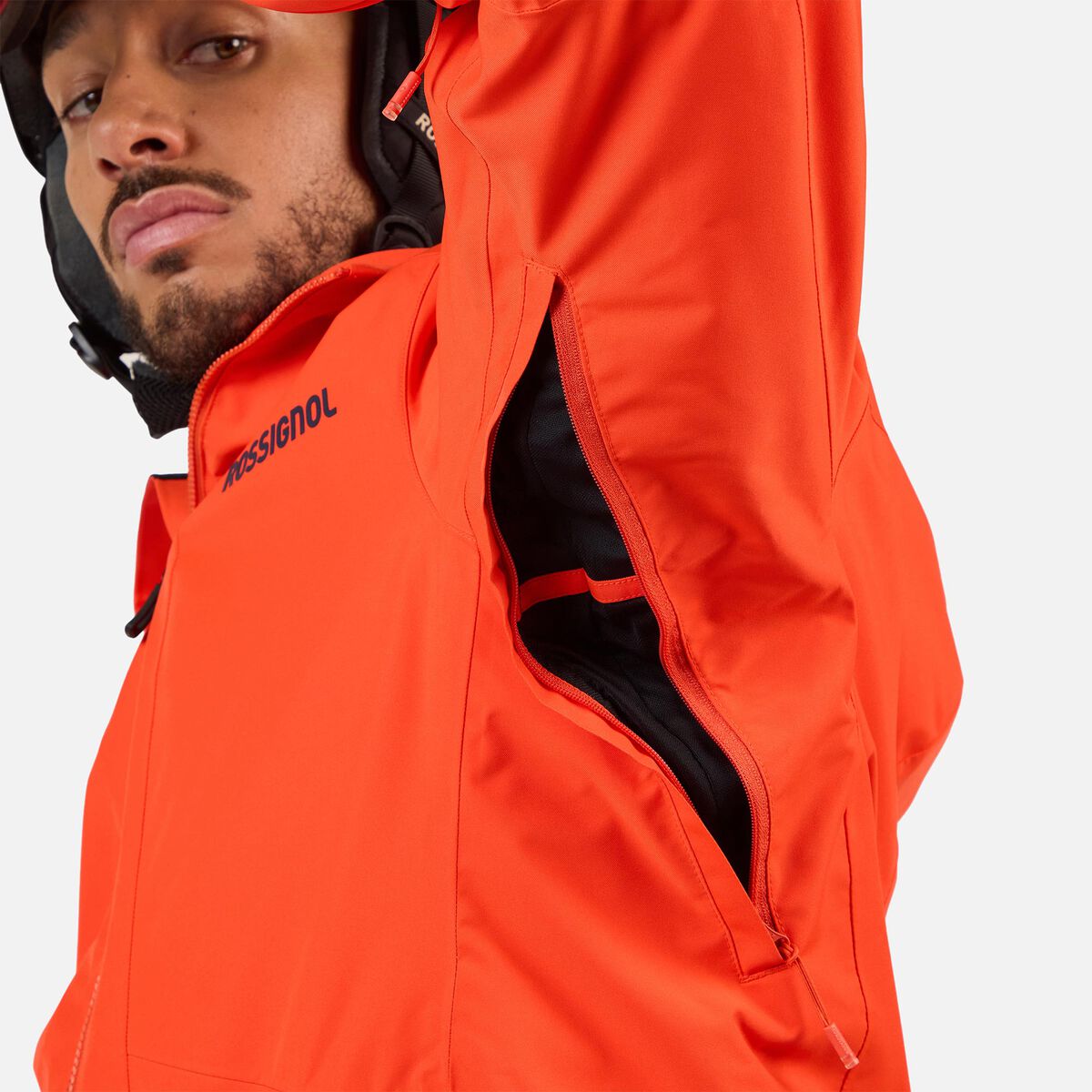 Men's Rochrun Insulated Back-Logo Ski Jacket Golden Gate