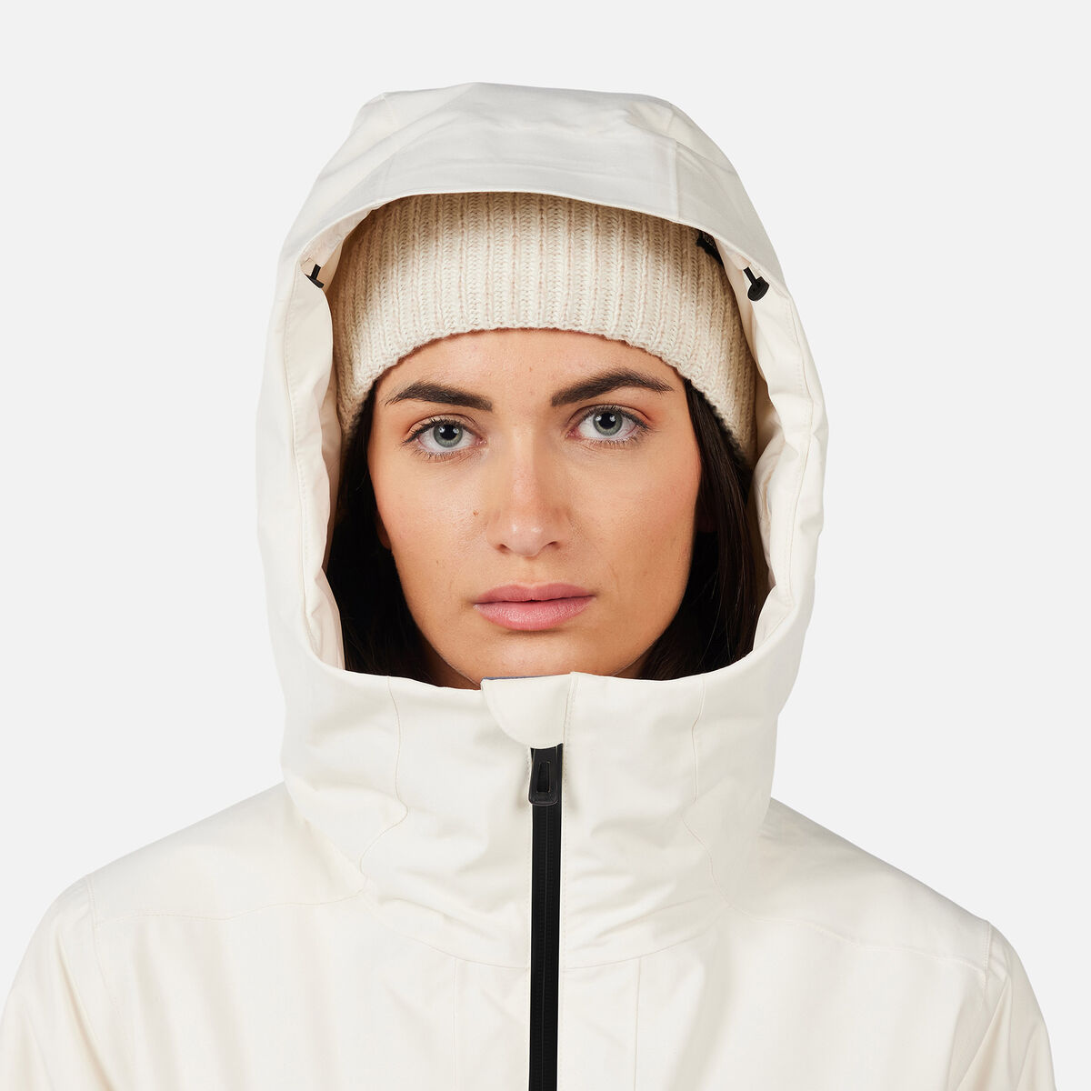 Women's Rochrun Insulated Back-Logo Ski Jacket Nature White