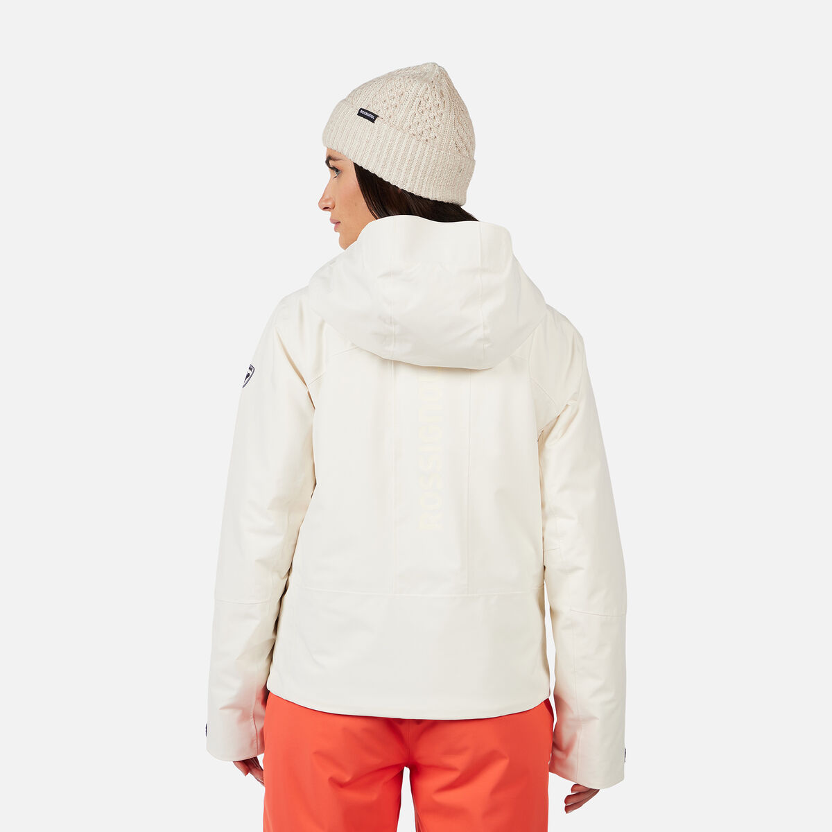 Women's Rochrun Insulated Back-Logo Ski Jacket Nature White