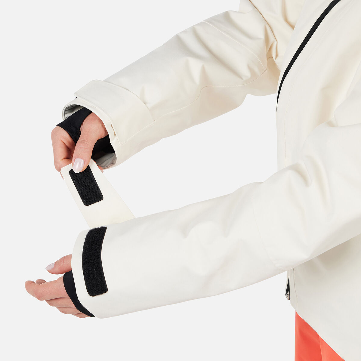 Women's Rochrun Insulated Back-Logo Ski Jacket Nature White