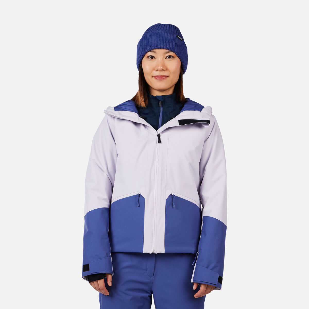 Women's Rochrun Insulated Back-Logo Ski Jacket Galactic Lilac