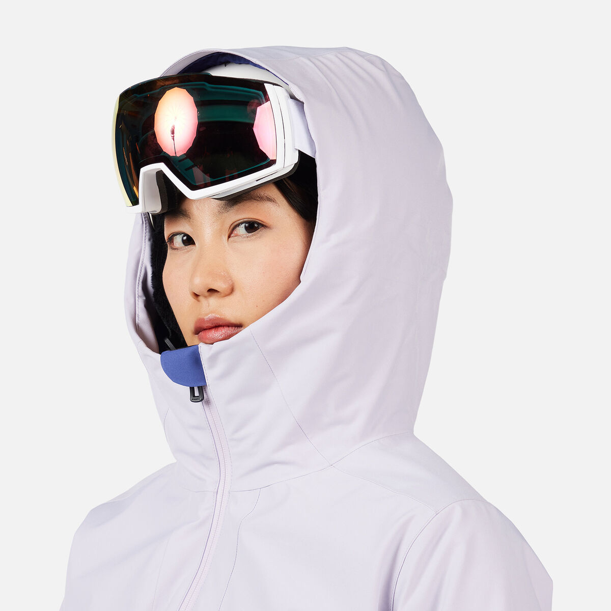 Women's Rochrun Insulated Back-Logo Ski Jacket Galactic Lilac