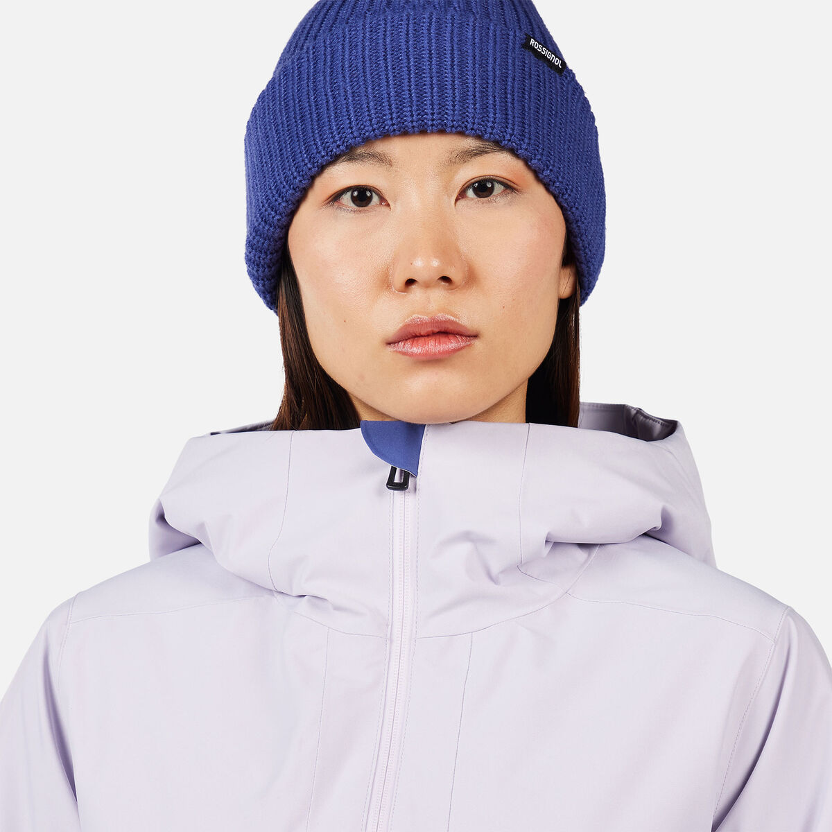 Women's Rochrun Insulated Back-Logo Ski Jacket Galactic Lilac