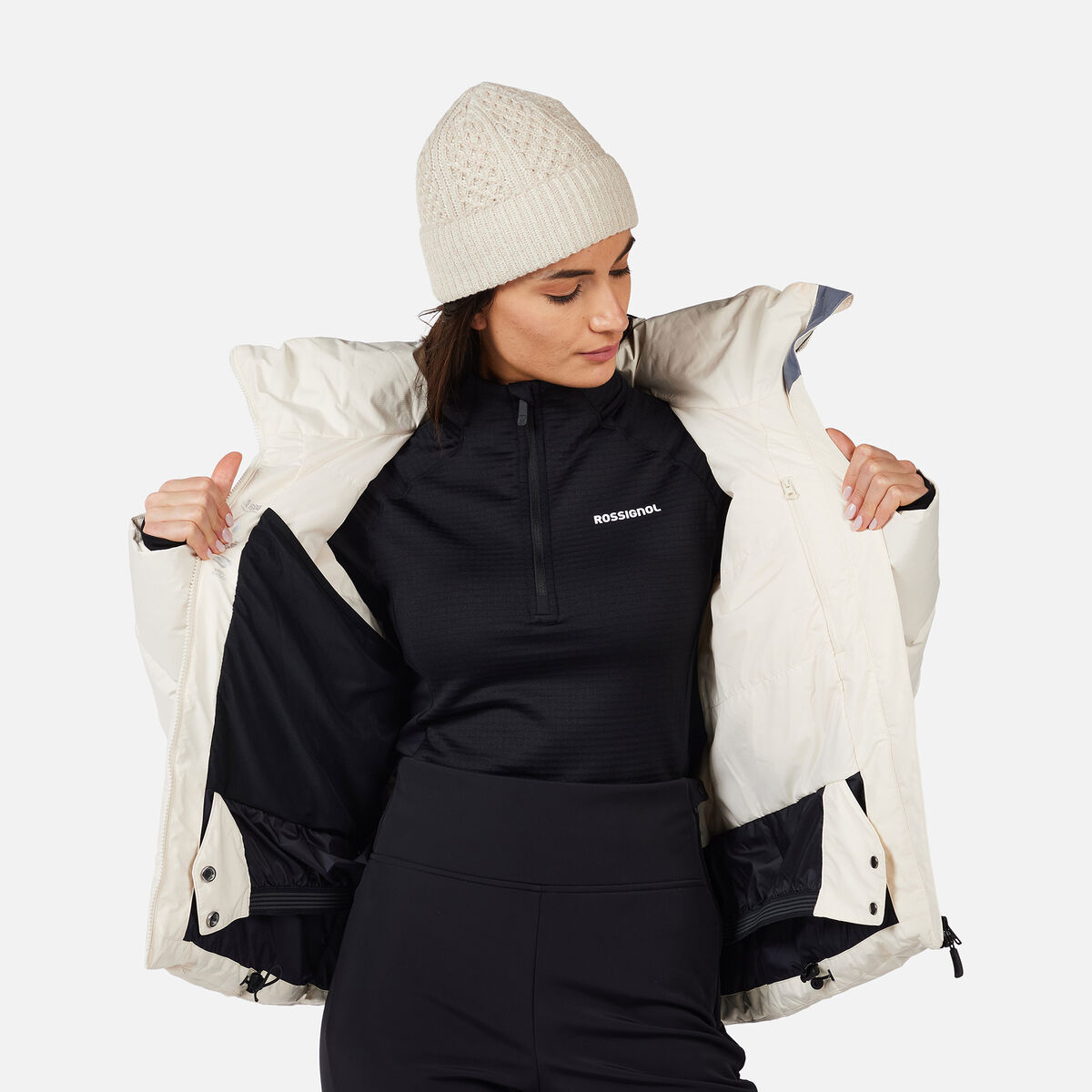 Women's Wispile Ripstop Down Ski Jacket Nature White