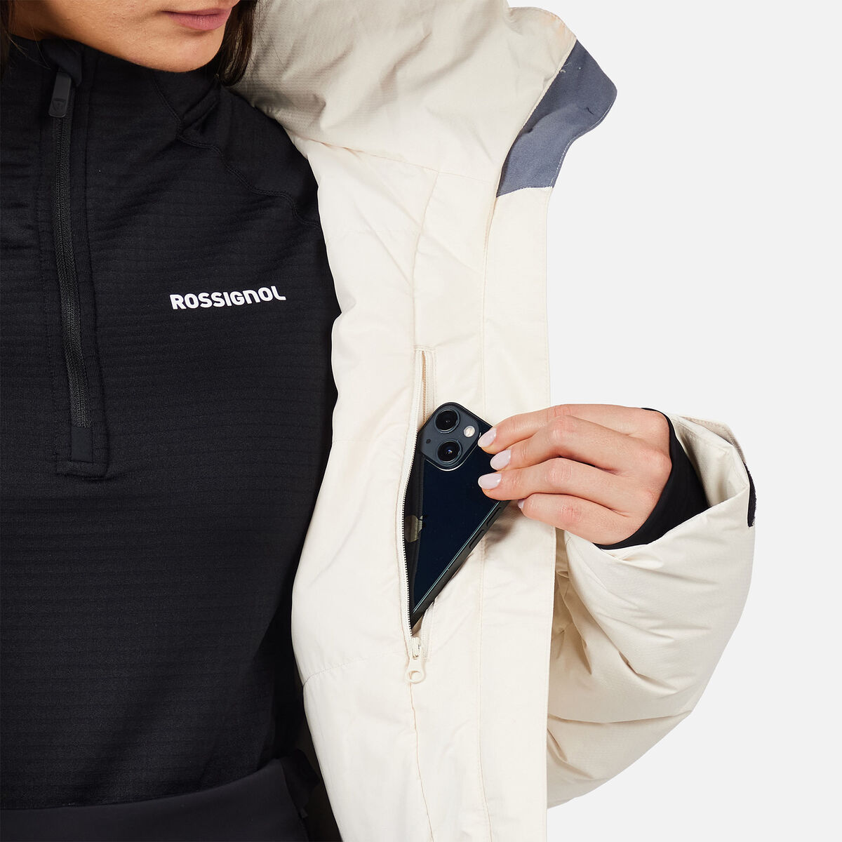 Women's Wispile Ripstop Down Ski Jacket Nature White
