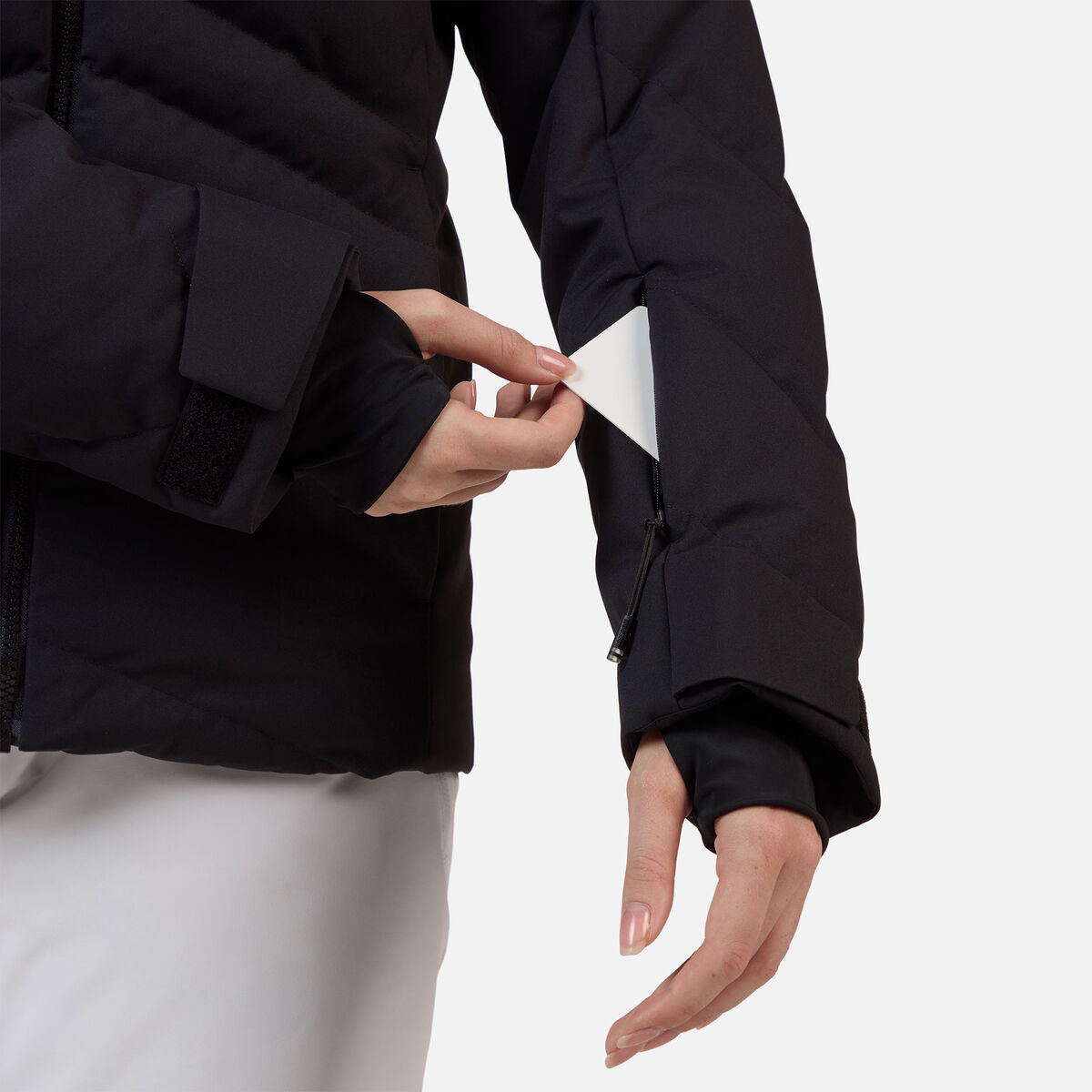 Women's Staci Insulated Ski Jacket with Faux Fur Black