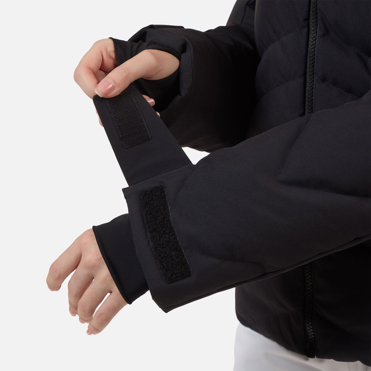 Women's Staci Insulated Ski Jacket with Faux Fur Black