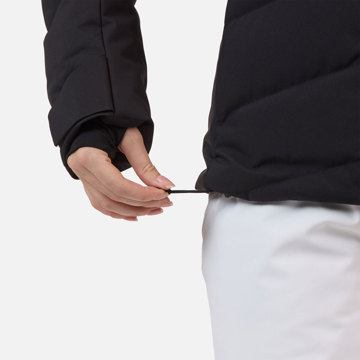 Women's Staci Insulated Ski Jacket with Faux Fur Black