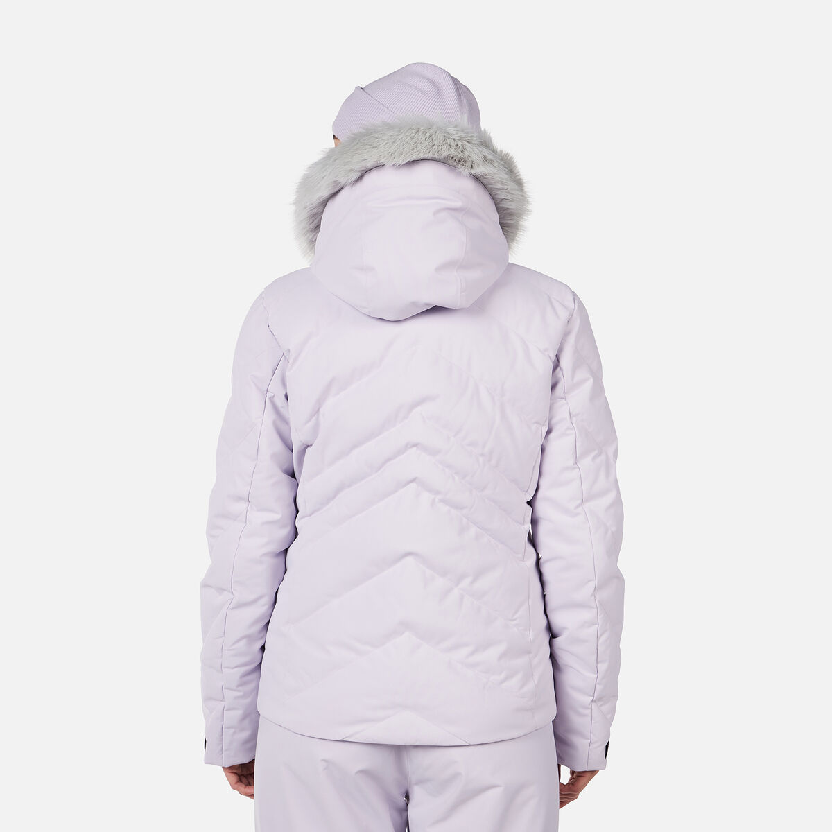 Women's Staci Insulated Ski Jacket with Faux Fur Galactic Lilac