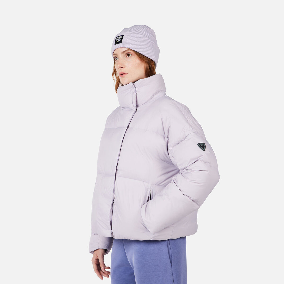 Women's Aretu Cropped Down Jacket Galactic Lilac