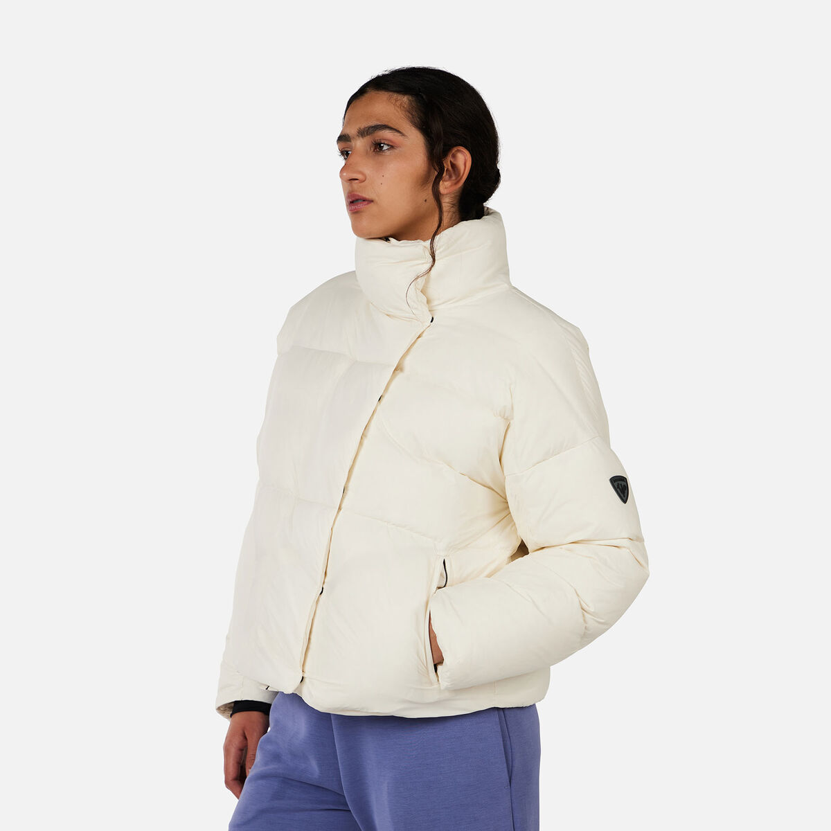 Women's Aretu Cropped Down Jacket Nature White