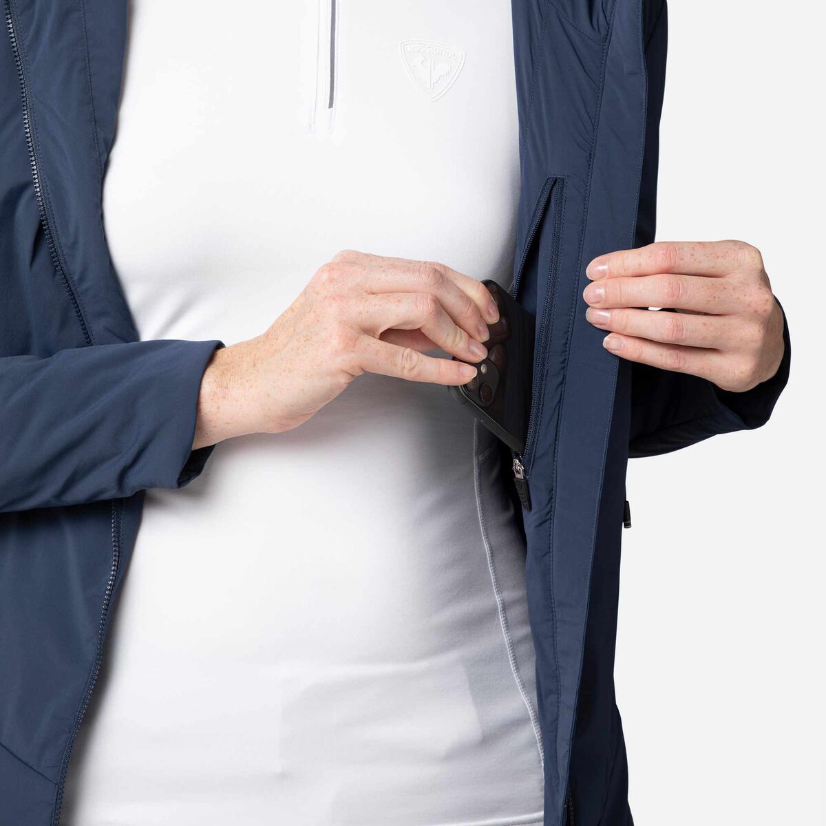 Women's Opside Light Insulated Hoodie Jacket Dark Navy 7 Women's Opside Light Insulated Hoodie Jacket Dark Navy
