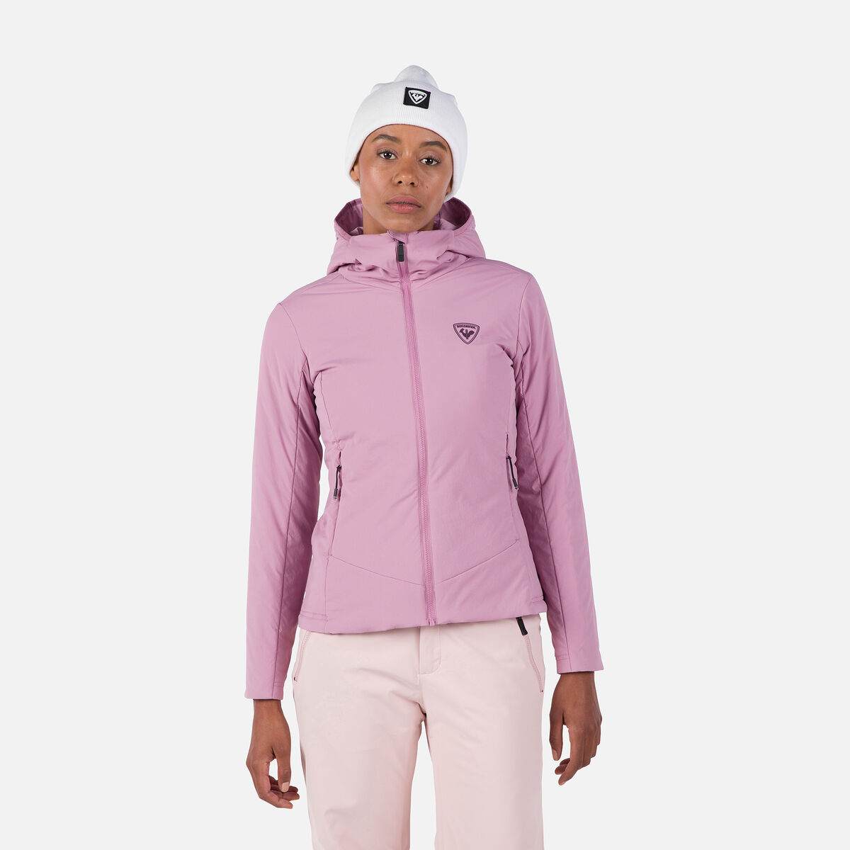 Women's Opside Light Insulated Hoodie Jacket Moonlite Mauve