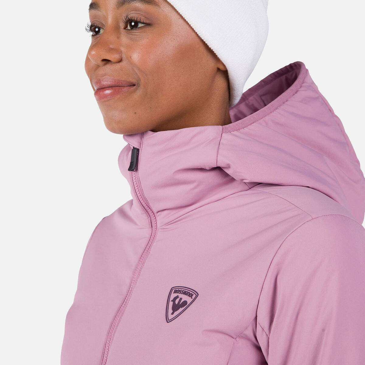 Women's Opside Light Insulated Hoodie Jacket Moonlite Mauve