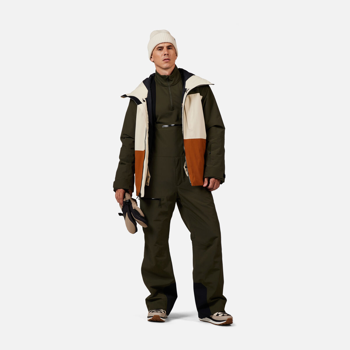 Men's Outerlimits Insulated Ski Bibs Olive Shadow