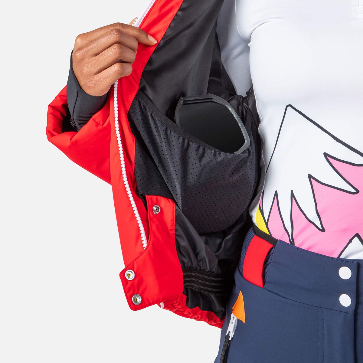 Women's JCC Lumy Down Bomber Ski Jacket Red 13 Women's JCC Lumy Down Bomber Ski Jacket Red