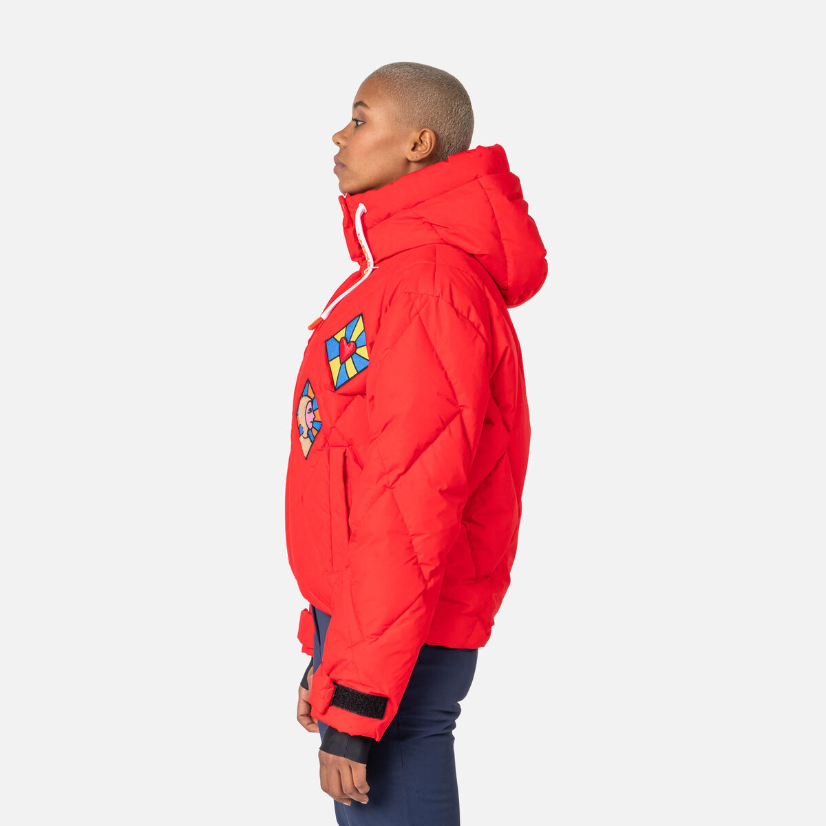 Women's JCC Lumy Down Bomber Ski Jacket Red 4 Women's JCC Lumy Down Bomber Ski Jacket Red