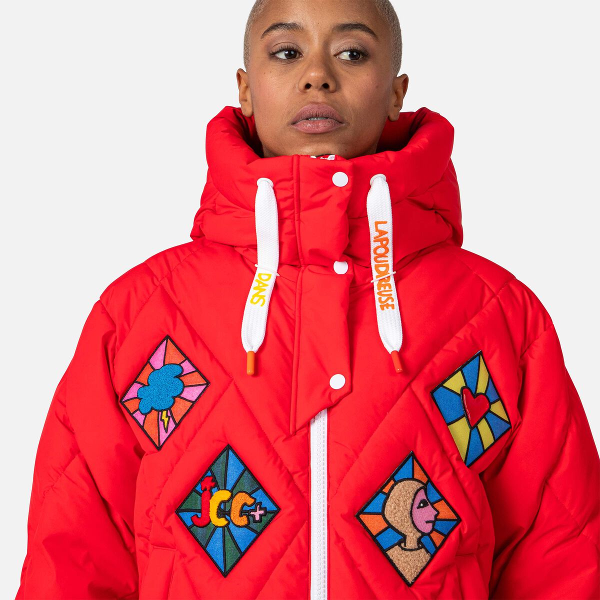 Women's JCC Lumy Down Bomber Ski Jacket Red 5 Women's JCC Lumy Down Bomber Ski Jacket Red