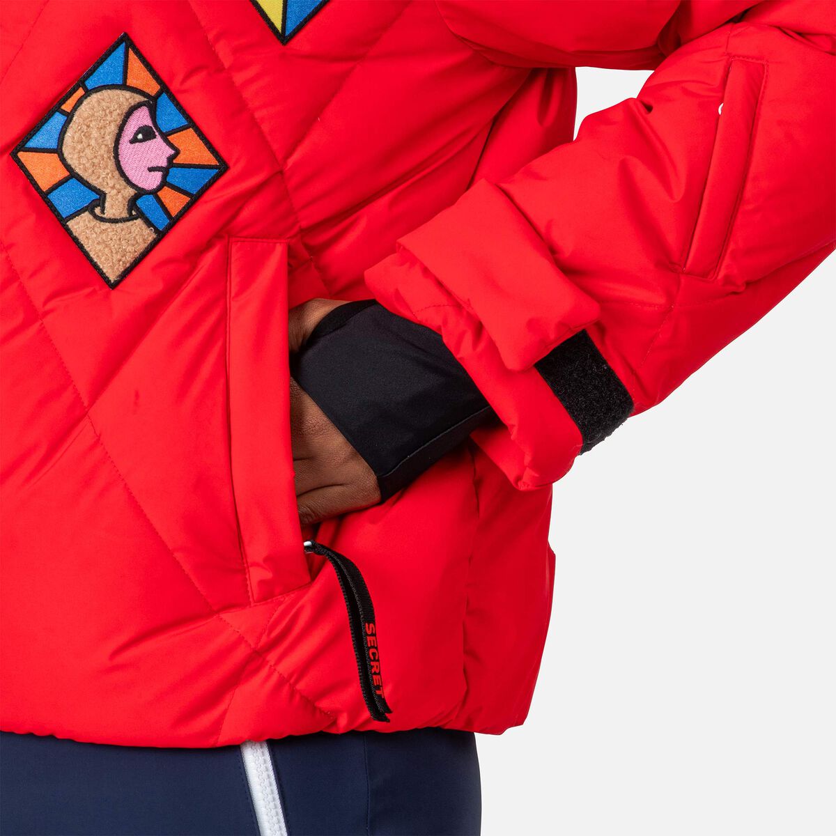 Women's JCC Lumy Down Bomber Ski Jacket Red 7 Women's JCC Lumy Down Bomber Ski Jacket Red