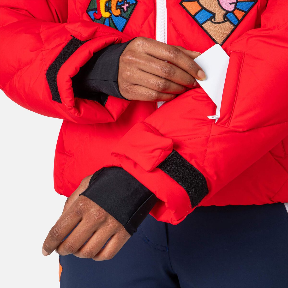 Women's JCC Lumy Down Bomber Ski Jacket Red 9 Women's JCC Lumy Down Bomber Ski Jacket Red