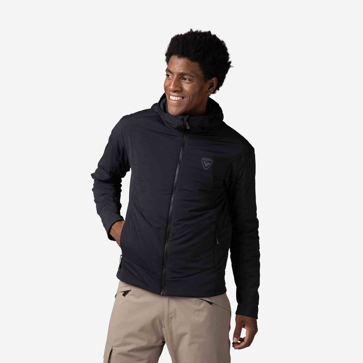 Men's Opside Light Insulated Hoodie Jacket Black