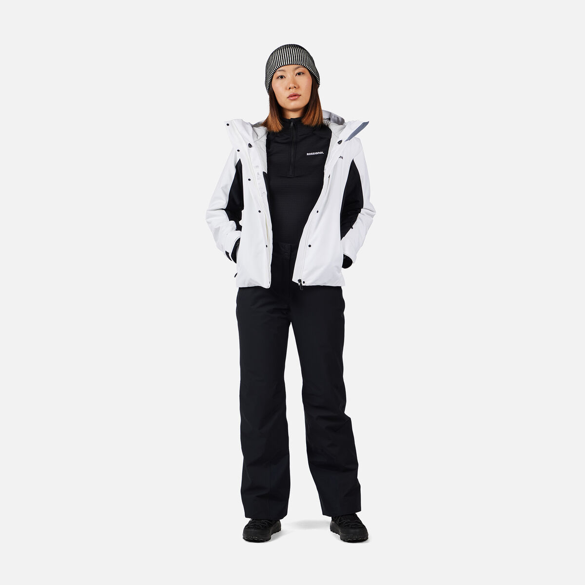 Women's Insulated Ski Pants Regular length Black
