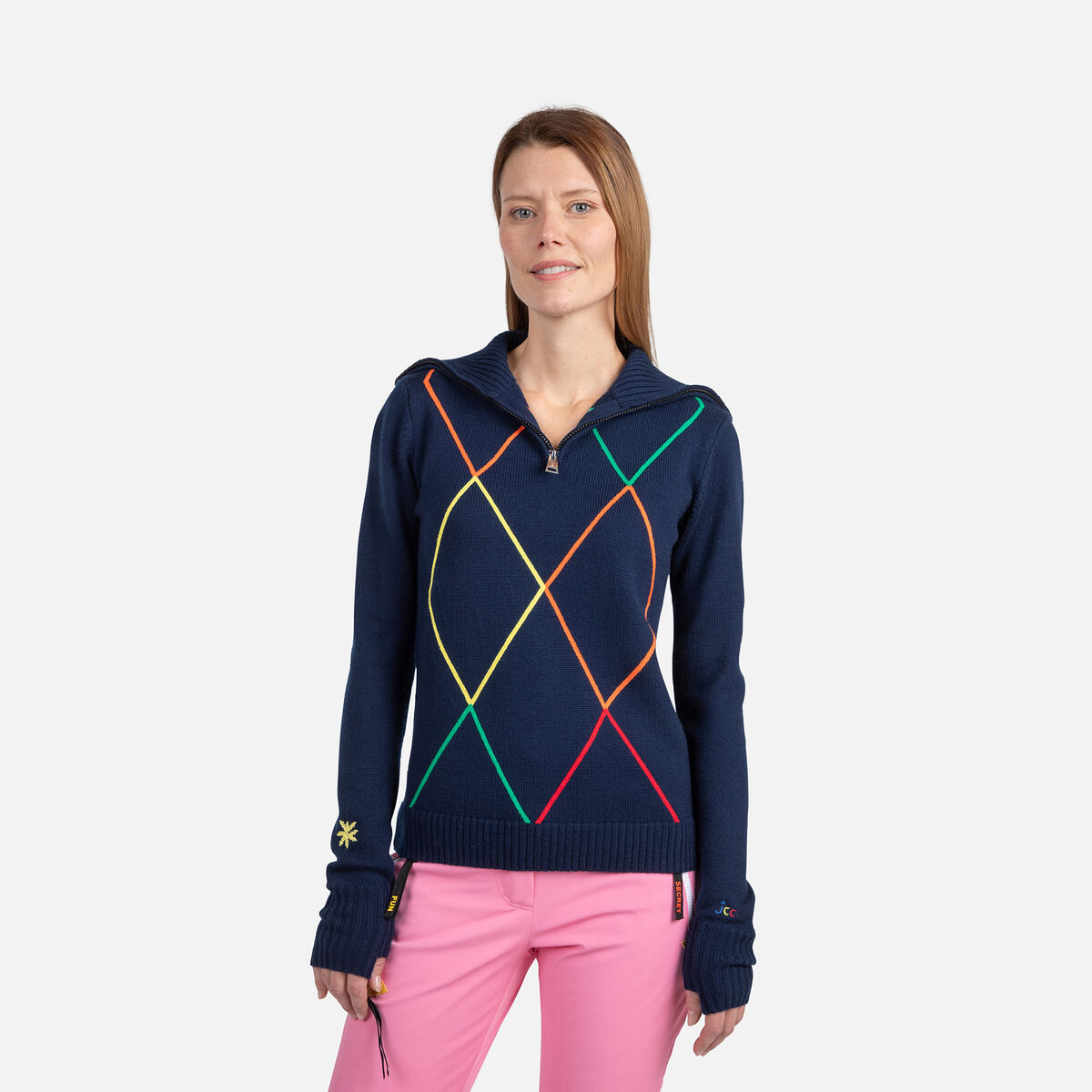 Women's JCC Half-Zip Sweater Cosmic Blue