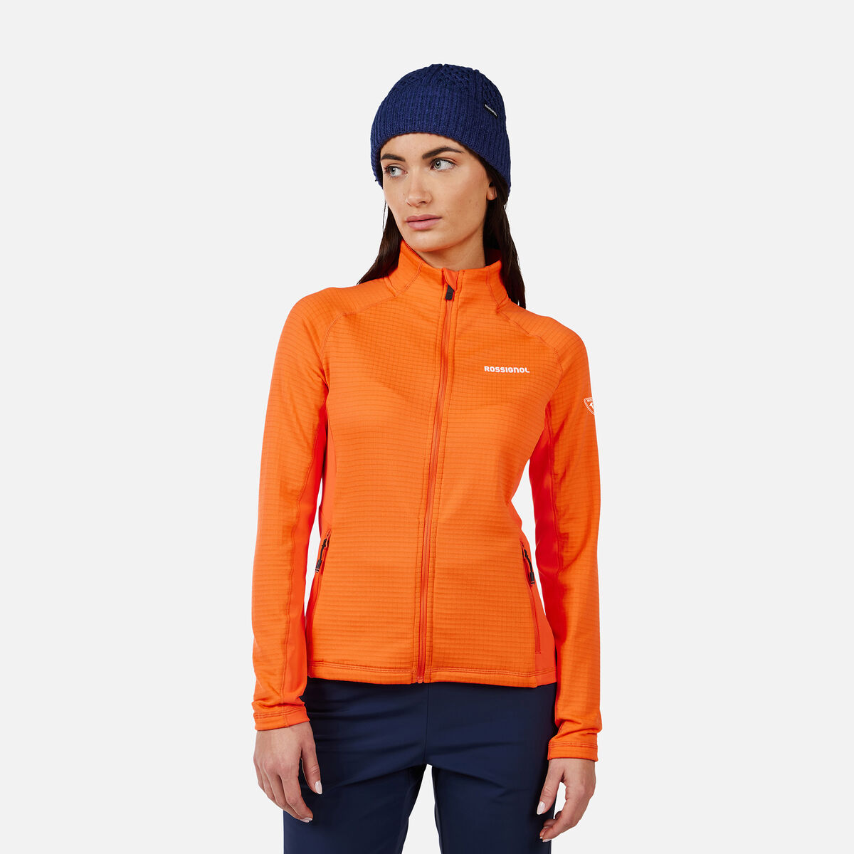 Women's Blackside Mix Full-Zip Fleece Orange Flame